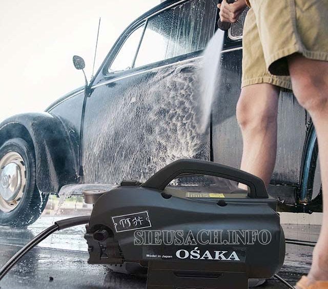 Máy xịt rửa xe Nhật Bản Osaka cho hiệu quả vệ sinh vượt trội