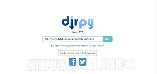 Sử dụng Dirpy để tách tách nhạc khỏi youtube