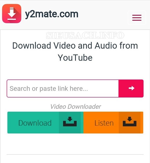 Sử dụng Y2mate để lấy âm thanh từ video youtube
